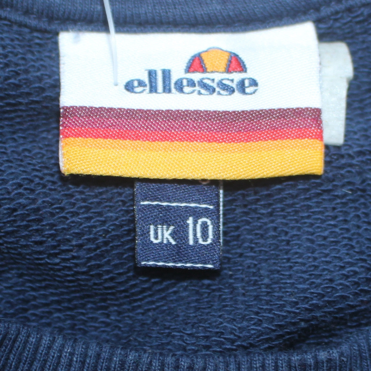 Ellesse Women’s Navy Red Colourblock Sweatshirt UK 10