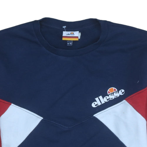 Ellesse Women’s Navy Red Colourblock Sweatshirt UK 10