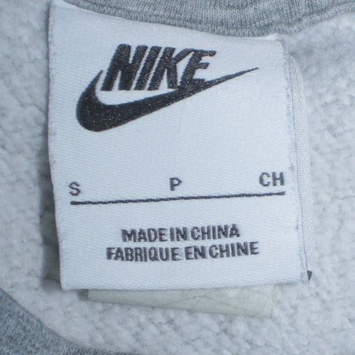 Nike Men's Grey Small Pullover Crew Neck Fleece Sweatshirt