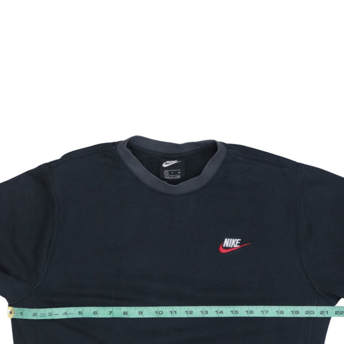 Nike Men's Black Small Crew Neck Pullover Sweatshirt