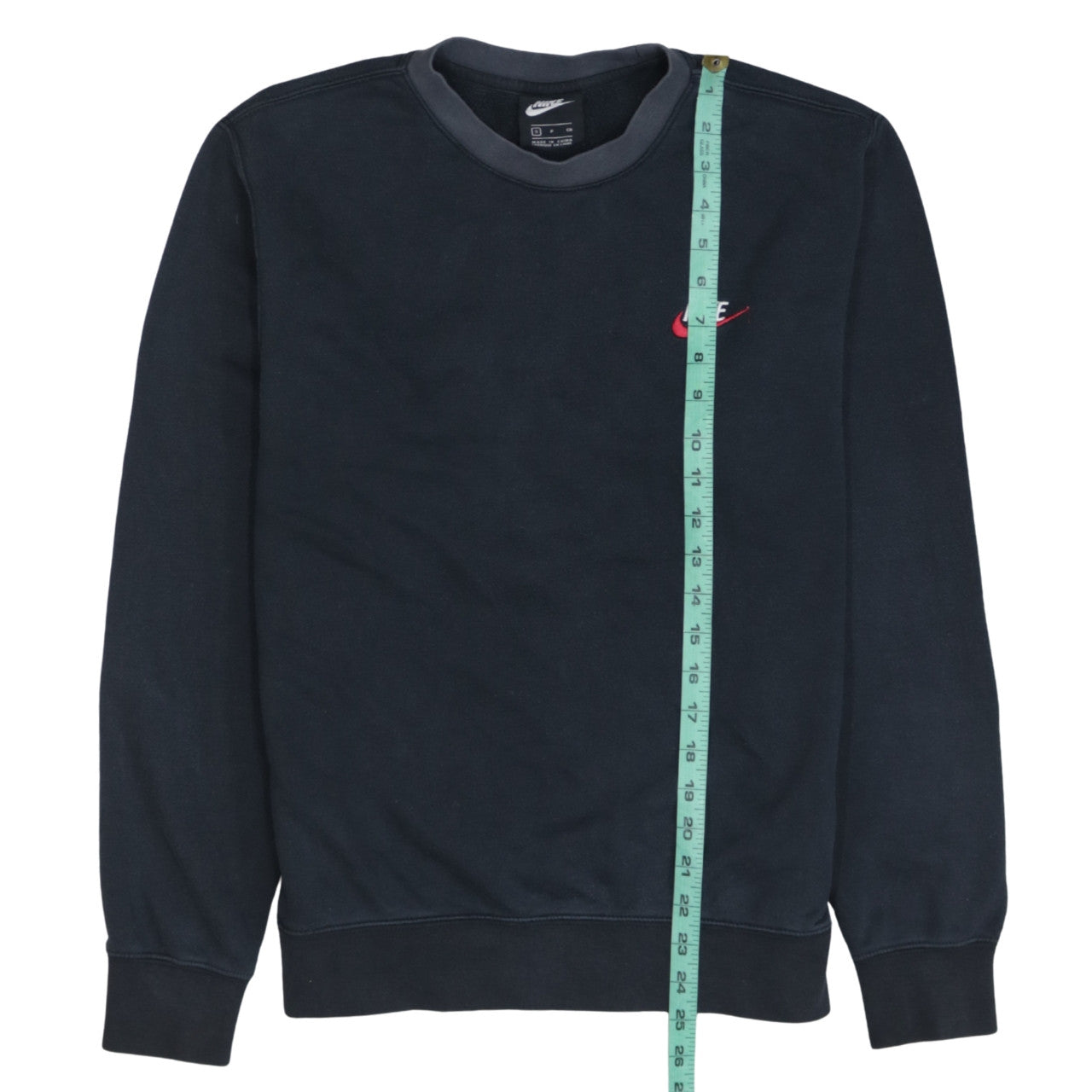Nike Men's Black Small Crew Neck Pullover Sweatshirt