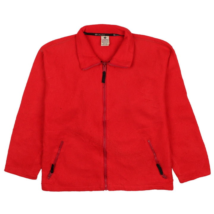 Columbia Boys Red Fleece Full Zip Sweatshirt S