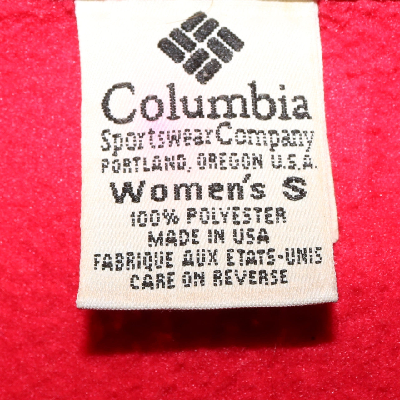 Columbia Boys Red Fleece Full Zip Sweatshirt S