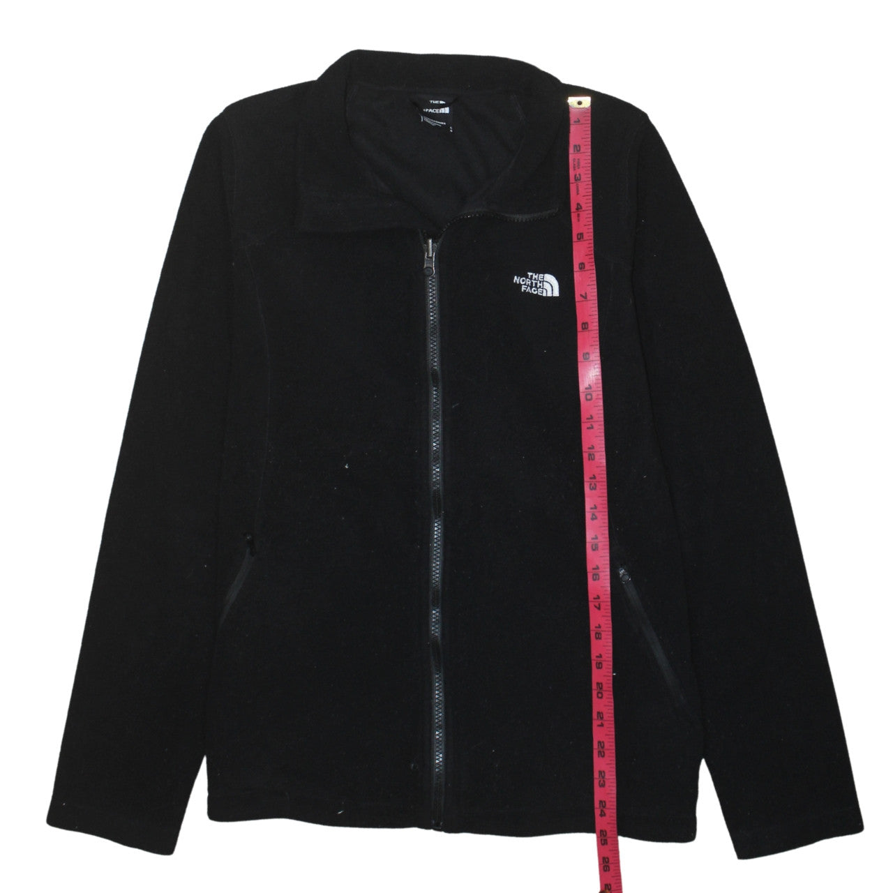 The North Face Womens Black Fleece Full Zip Jacket Size L