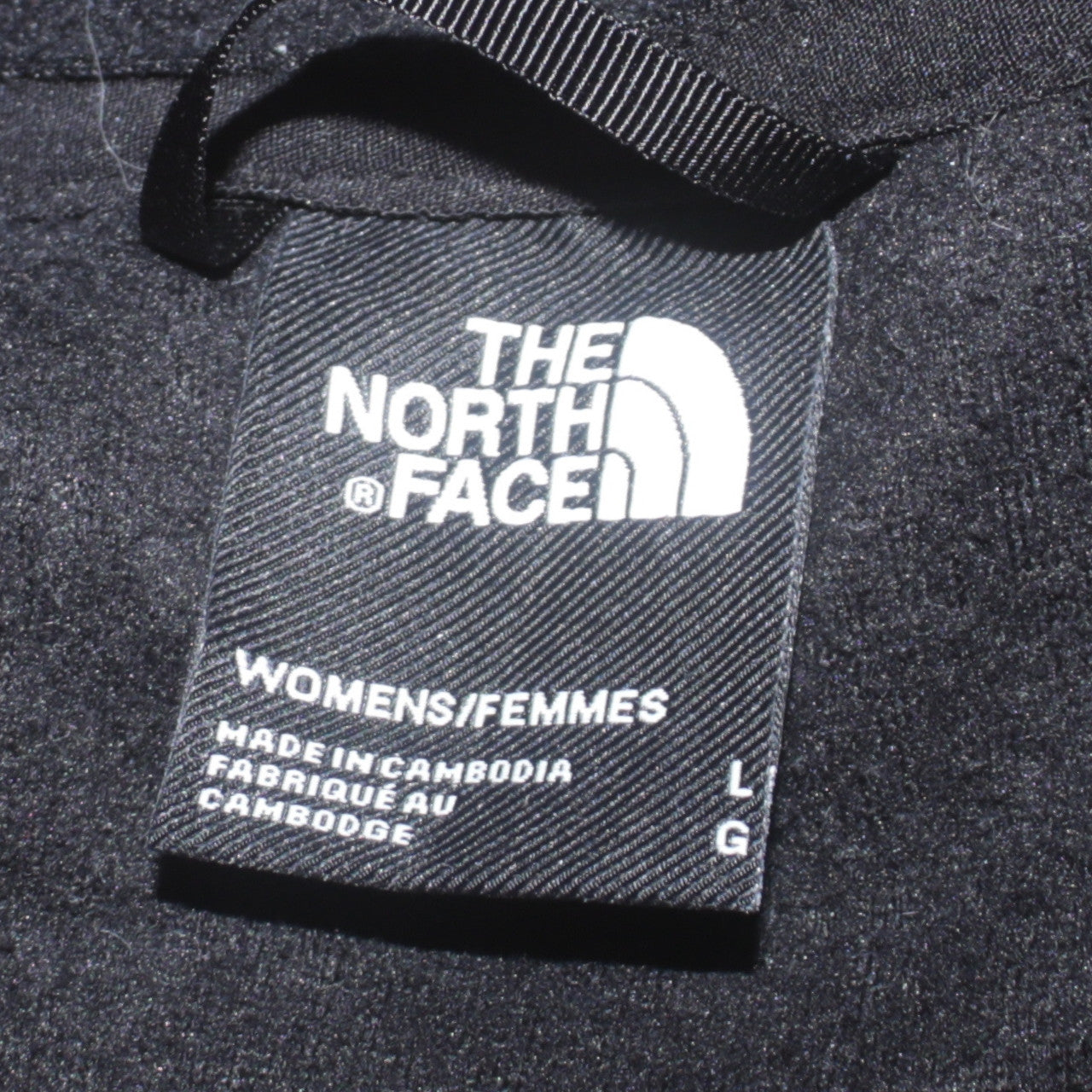 The North Face Womens Black Fleece Full Zip Jacket Size L