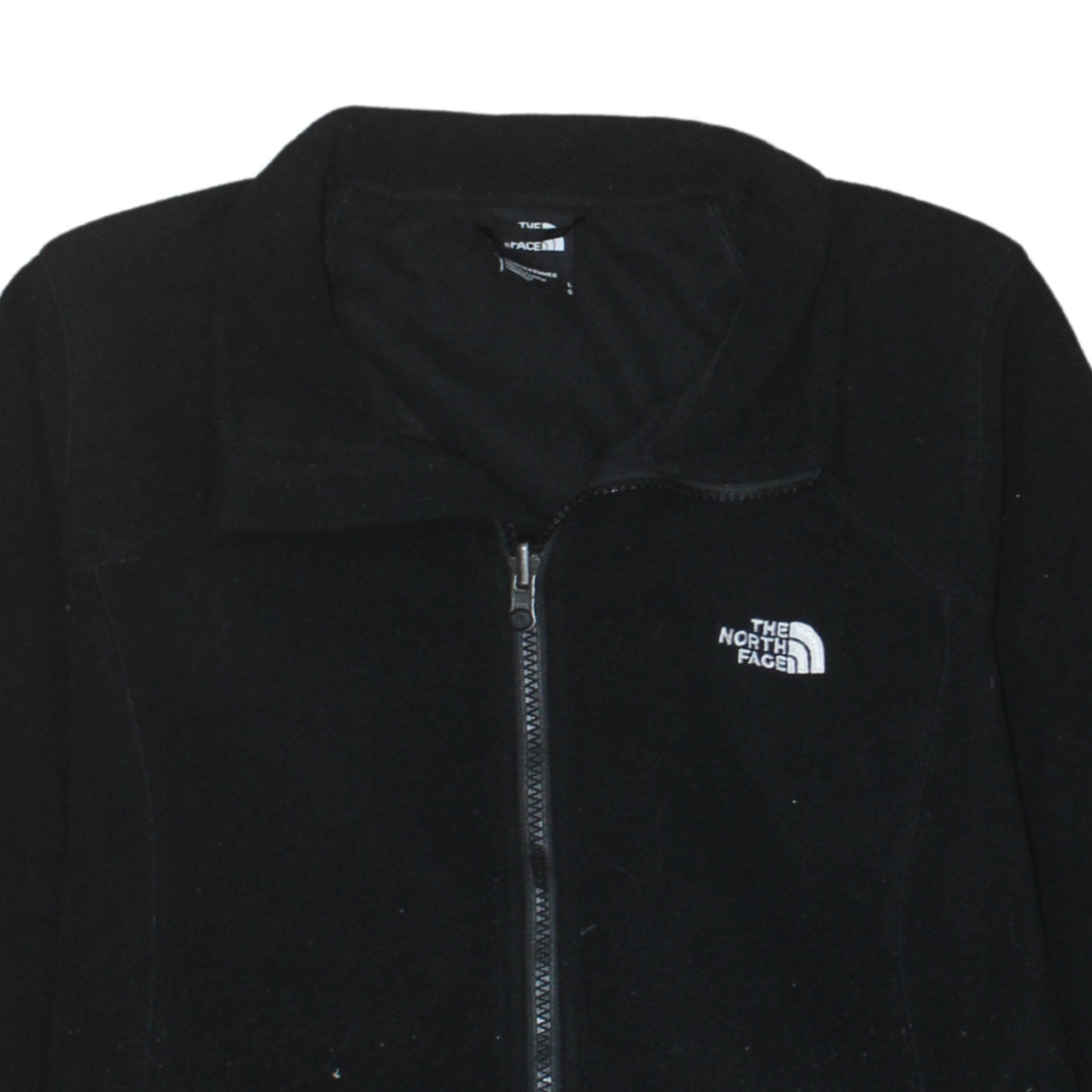 The North Face Womens Black Fleece Full Zip Jacket Size L