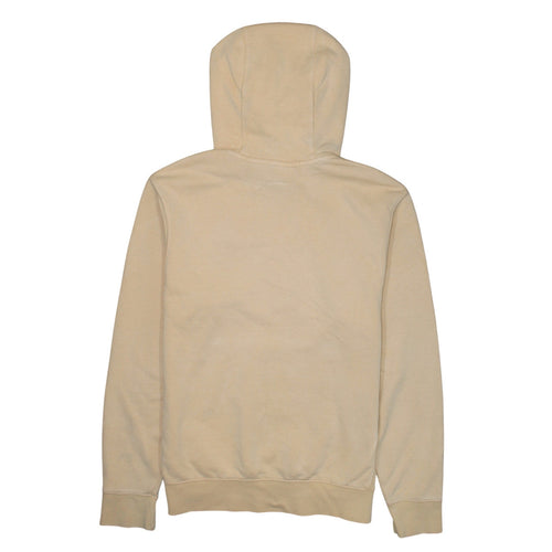 Nike Men Beige Pullover Hoodie Size S Regular Fit Fleece Sweatshirt