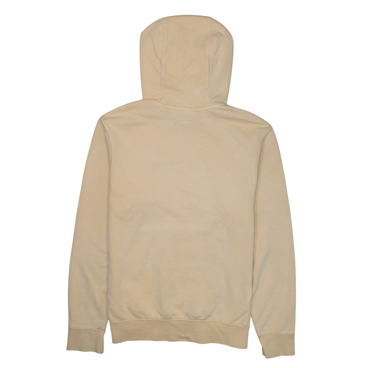 Nike Men Beige Pullover Hoodie Size S Regular Fit Fleece Sweatshirt