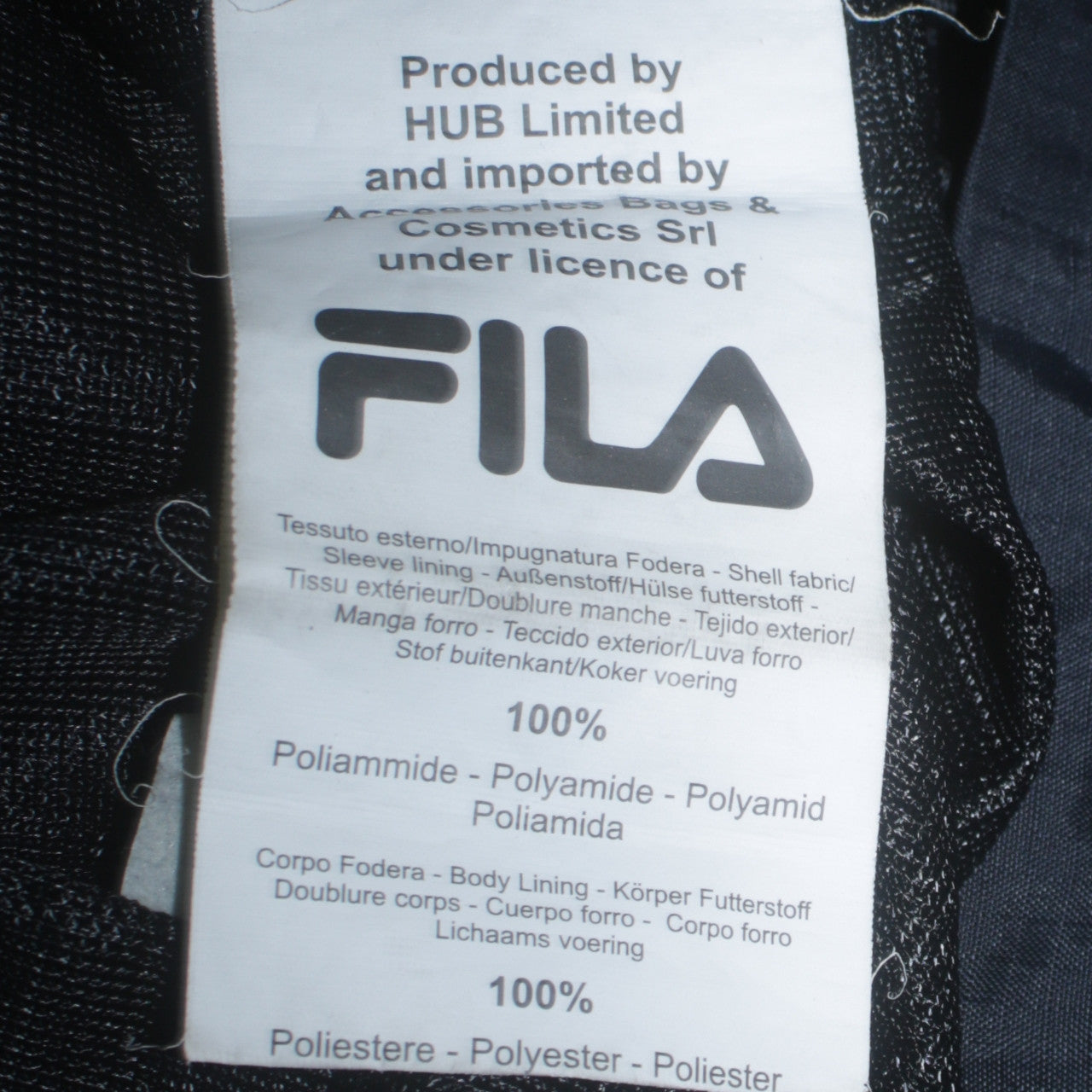 FILA Men's Black 2XL Windbreaker Hooded Jacket Waterproof Casual