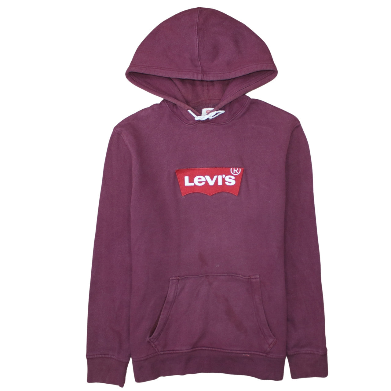 Levi's Men's Purple Pullover Hoodie L Logo Graphic Fleece Sweatshirt