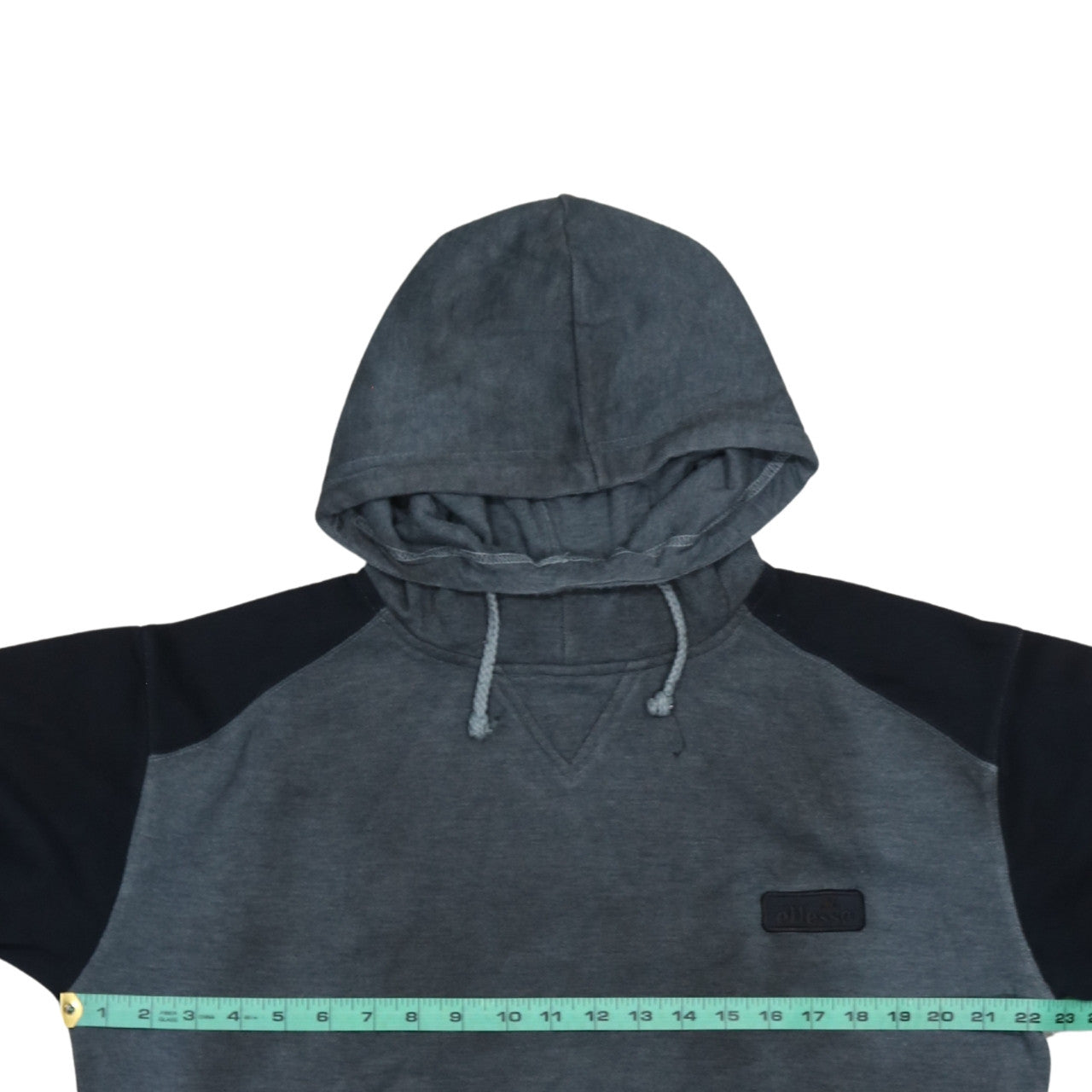 Ellesse Men's Grey Pullover Hoodie M Regular Fit Fleece