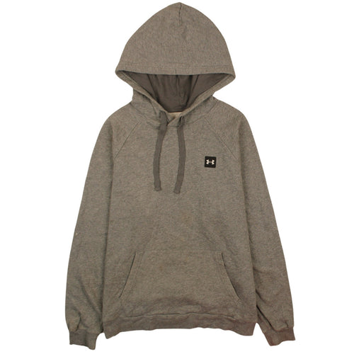 Under Armour Men’s Grey Pullover Hoodie L Loose Fit ColdGear Fleece