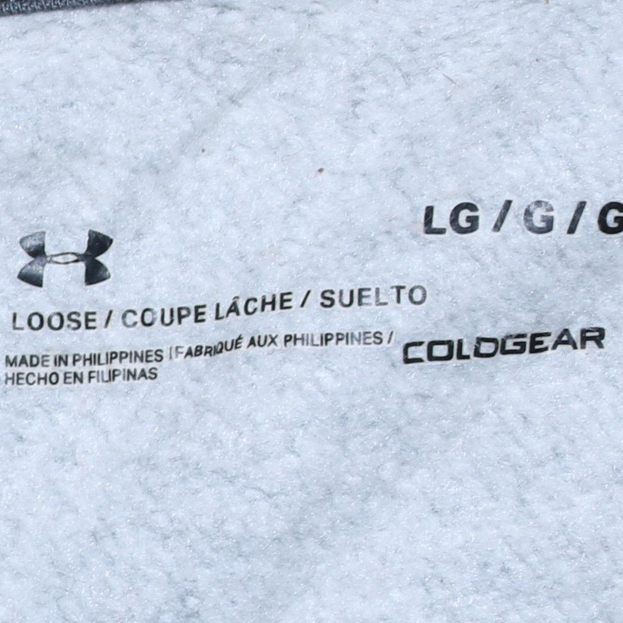 Under Armour Men’s Grey Pullover Hoodie L Loose Fit ColdGear Fleece