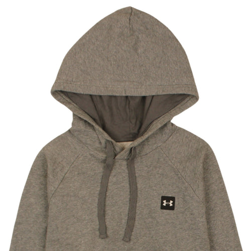 Under Armour Men’s Grey Pullover Hoodie L Loose Fit ColdGear Fleece