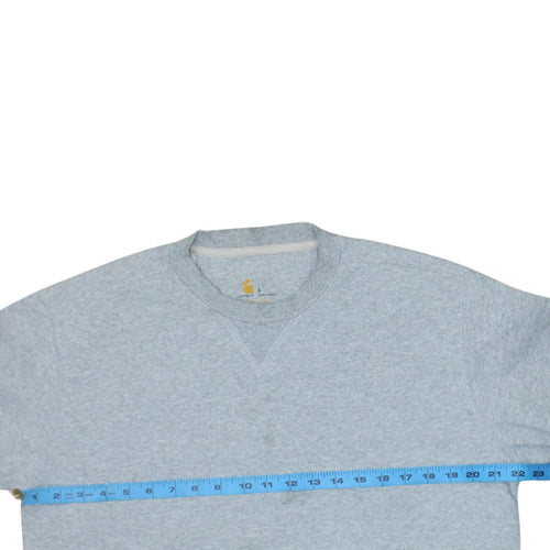 Carhartt Men's Grey Crew Neck Pullover Sweatshirt Size S
