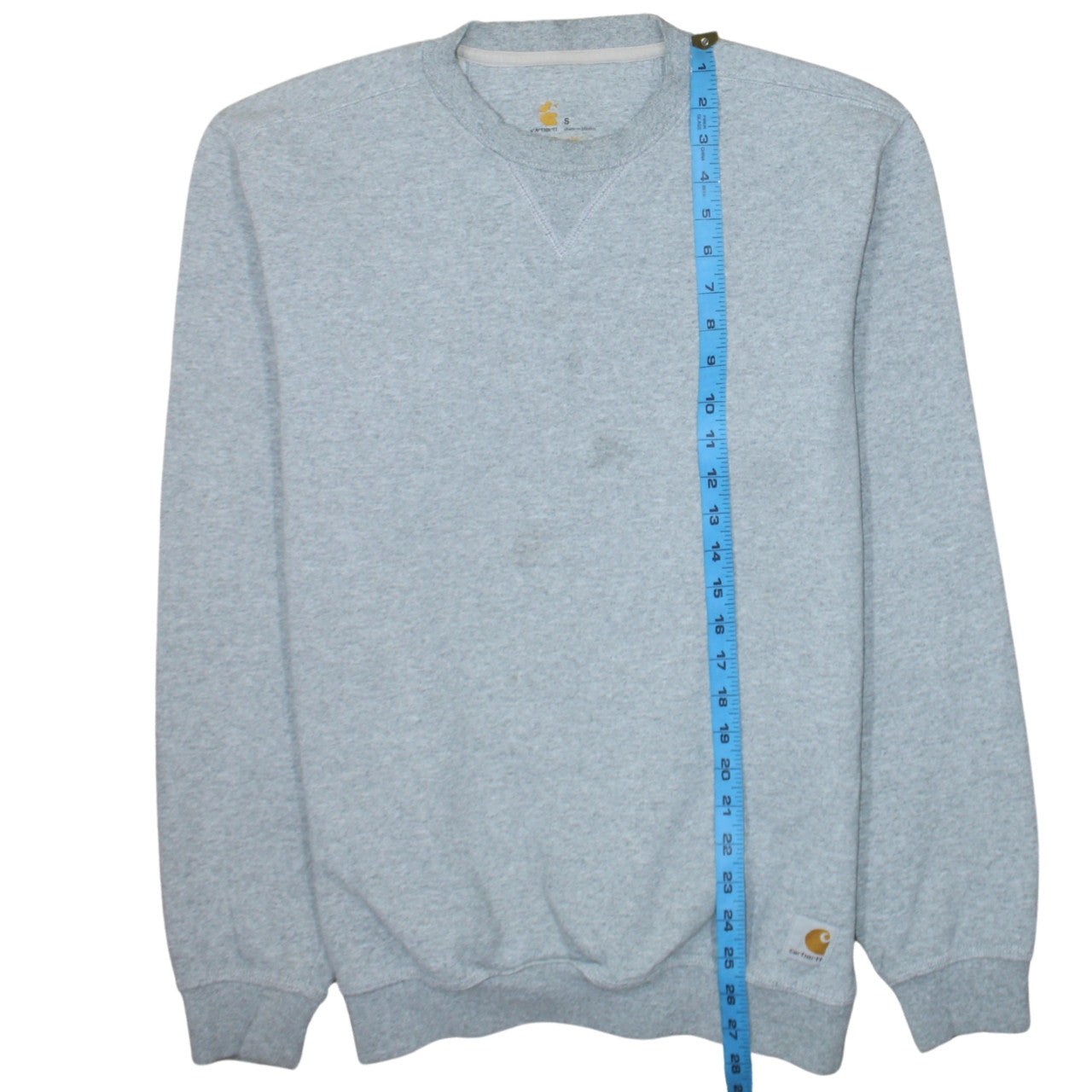 Carhartt Men's Grey Crew Neck Pullover Sweatshirt Size S