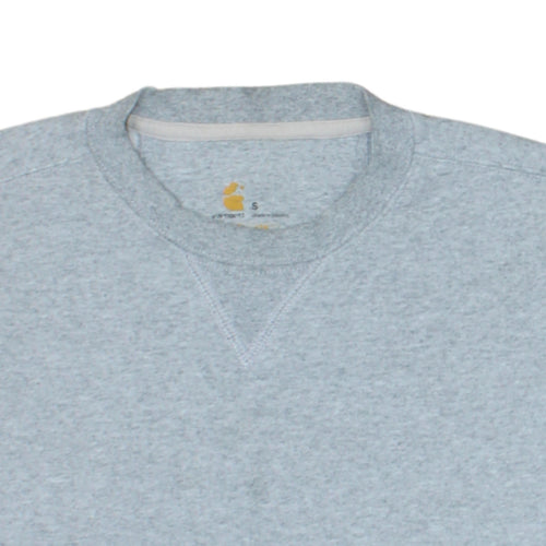 Carhartt Men's Grey Crew Neck Pullover Sweatshirt Size S