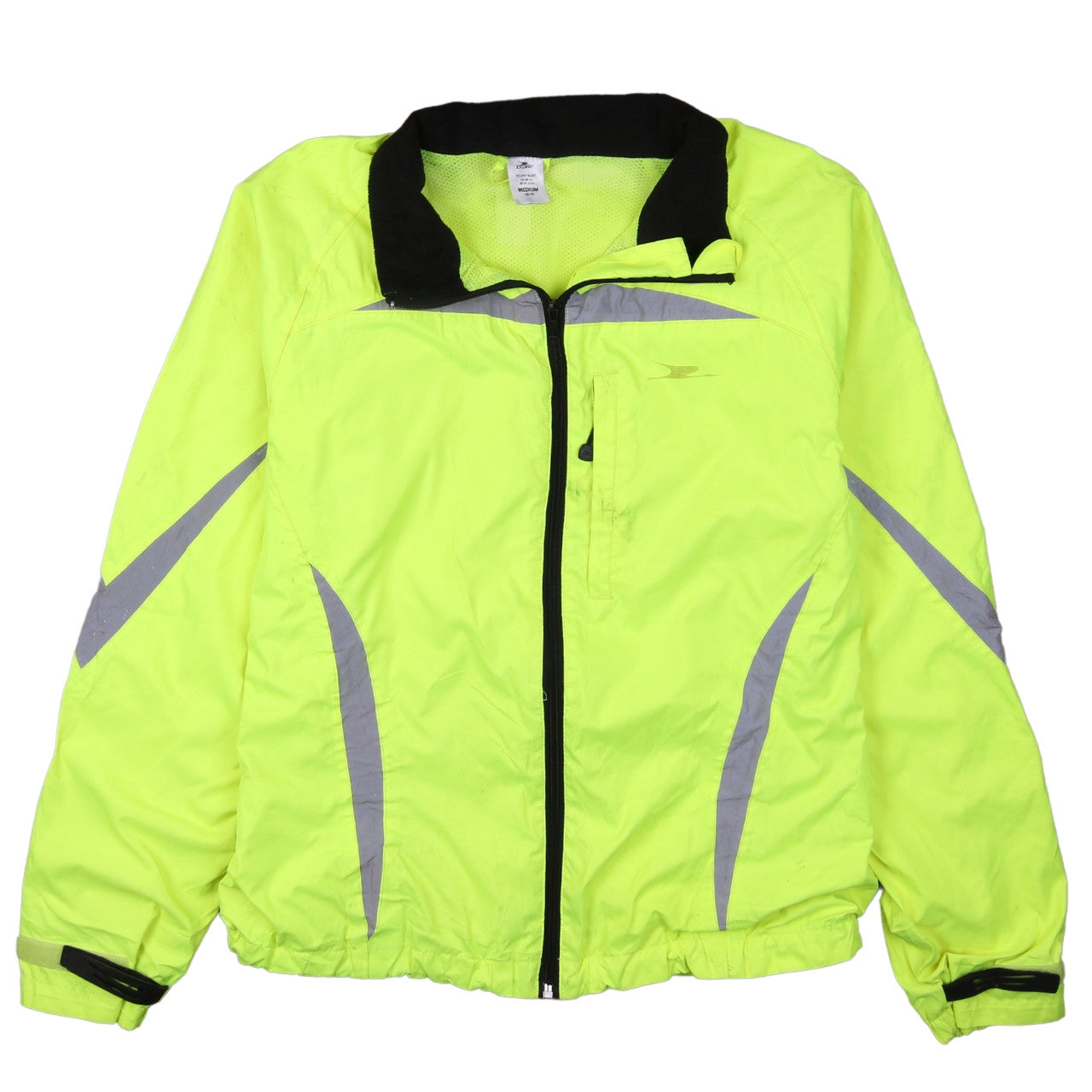 Crane Men's Yellow Reflective Windbreaker Jacket Medium