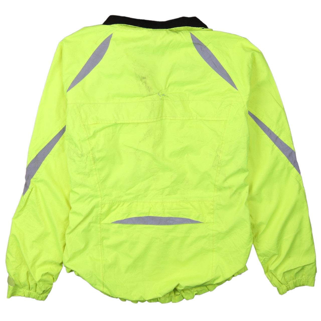 Crane Men's Yellow Reflective Windbreaker Jacket Medium