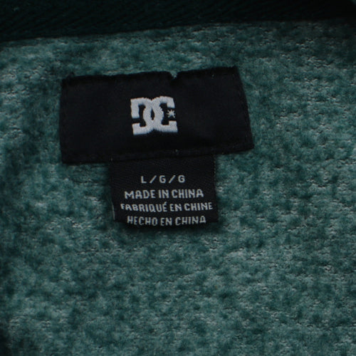 DC Mens Green Pullover Hoodie Size L Regular Fit Skate Style