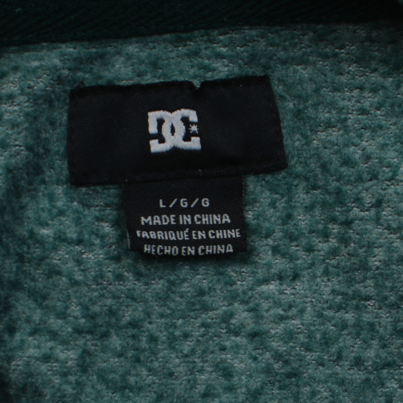 DC Mens Green Pullover Hoodie Size L Regular Fit Skate Style