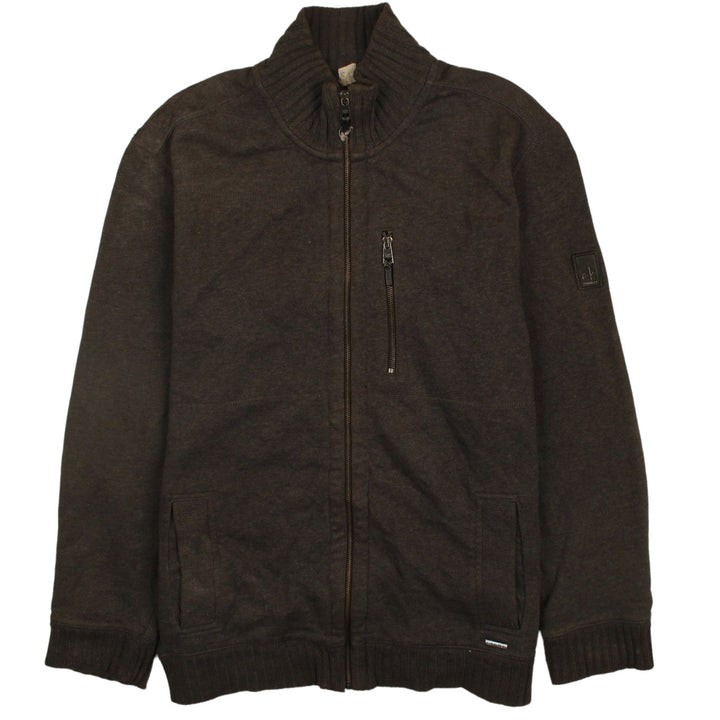 Calvin Klein Men's Brown Full Zip Cotton Jacket Size L