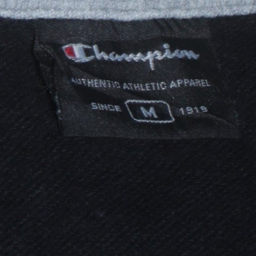 Champion Men's Black Full Zip Sweatshirt M Sports Style