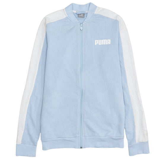 Puma Men's Blue Track Jacket Small Full Zip Sportswear