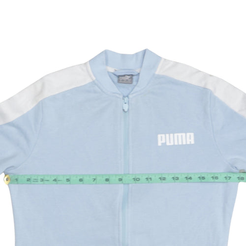 Puma Men's Blue Track Jacket Small Full Zip Sportswear