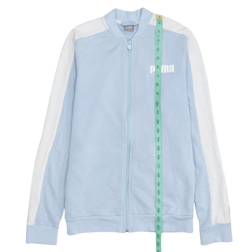 Puma Men's Blue Track Jacket Small Full Zip Sportswear