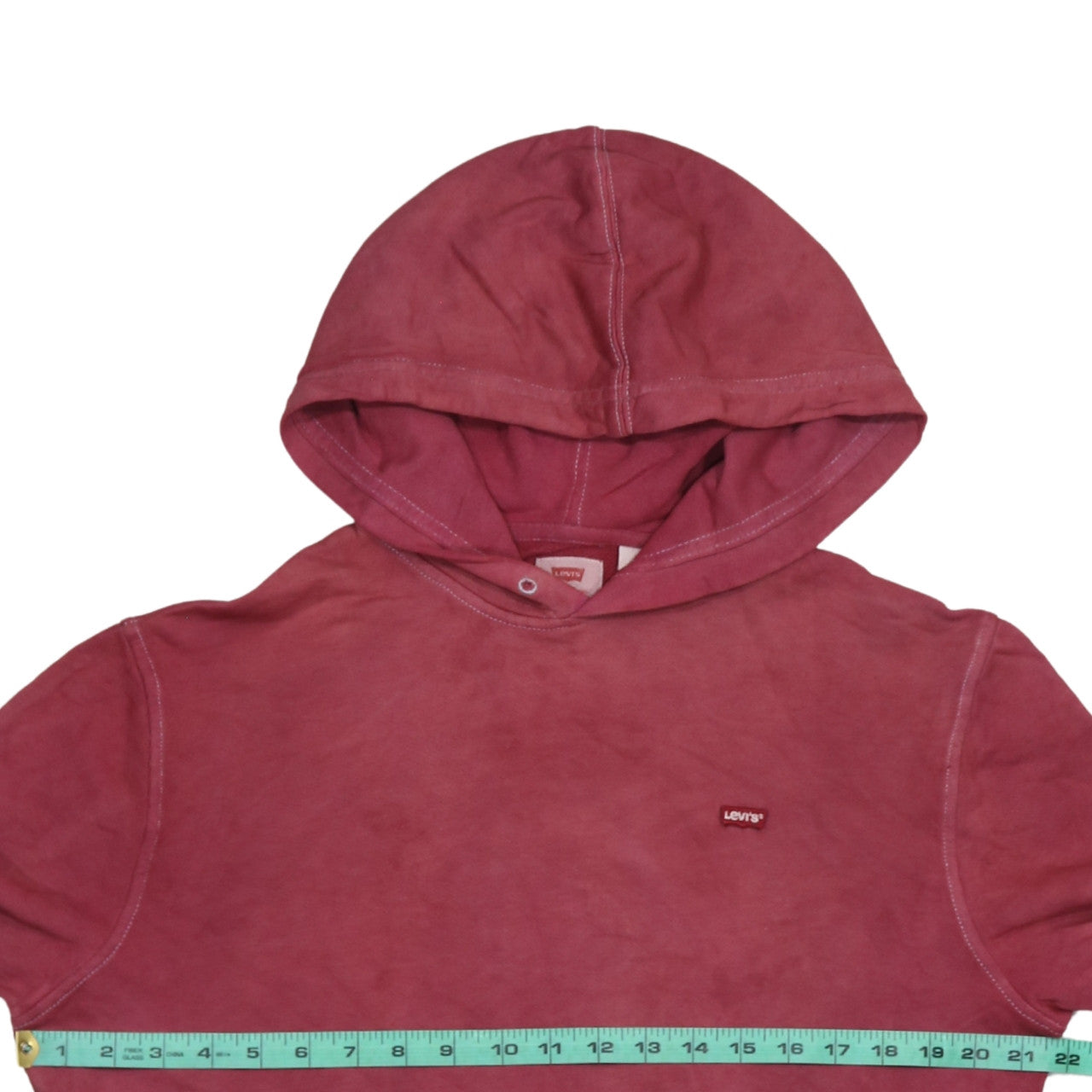 Levi's Womens Pink Hooded Pullover Sweatshirt Size M