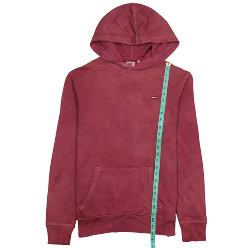 Levi's Womens Pink Hooded Pullover Sweatshirt Size M