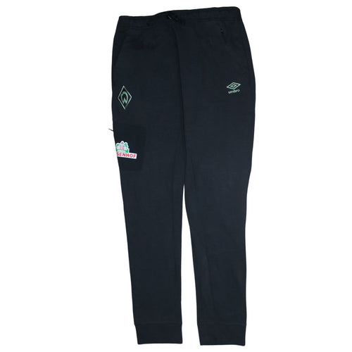 Umbro Men's Black Jogger Sweatpants L Sports Tapered Fit