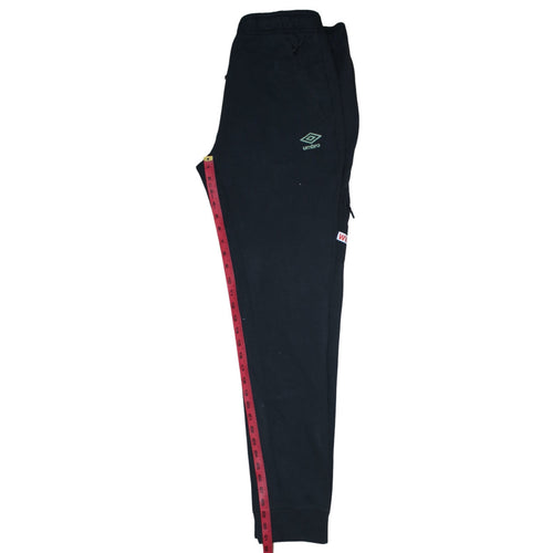 Umbro Men's Black Jogger Sweatpants L Sports Tapered Fit