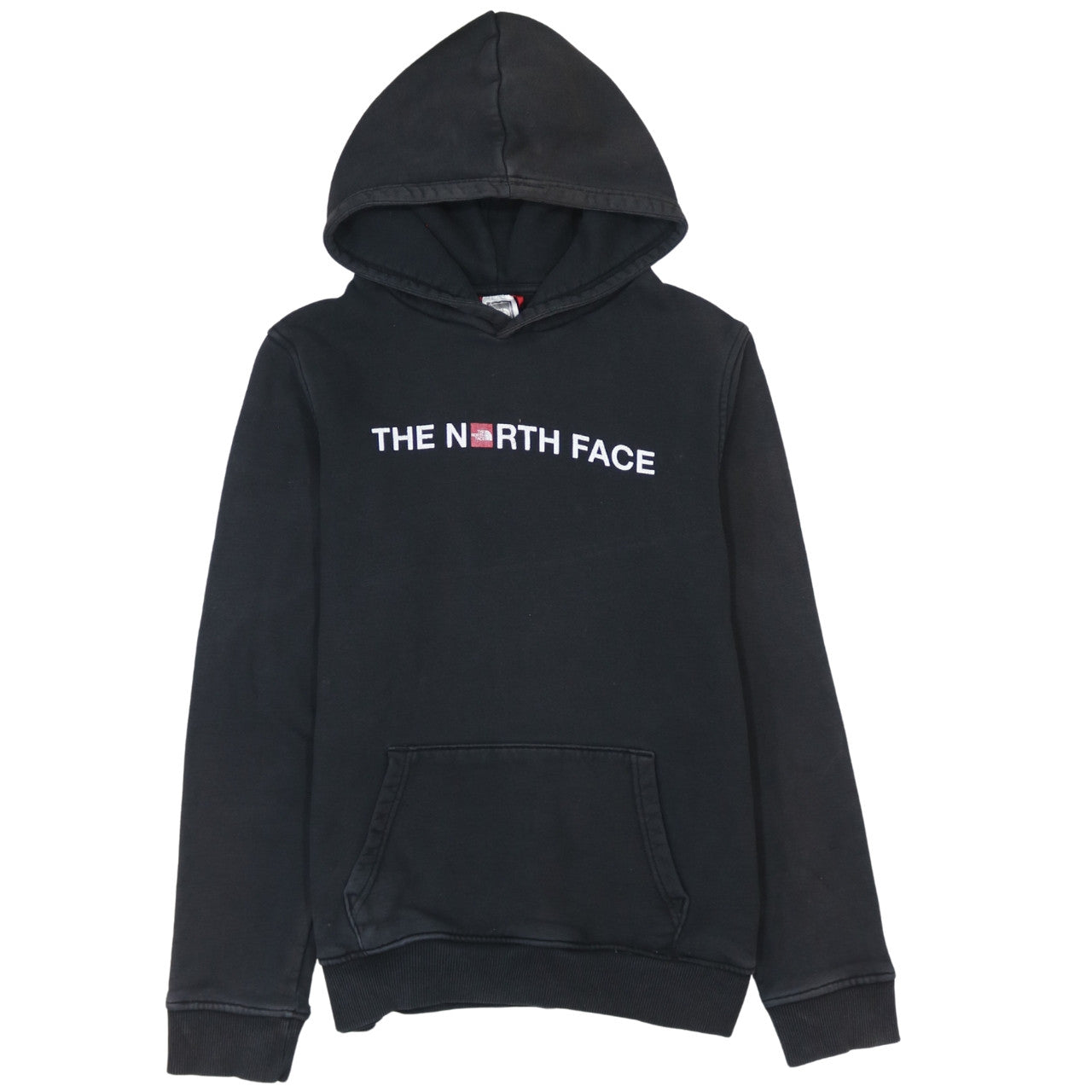 The North Face Boys Black XL Pullover Hoodie Cotton Logo Sweatshirt