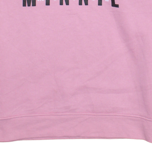 Disney Womens Pink Minnie Mouse Graphic Pullover Sweatshirt XS
