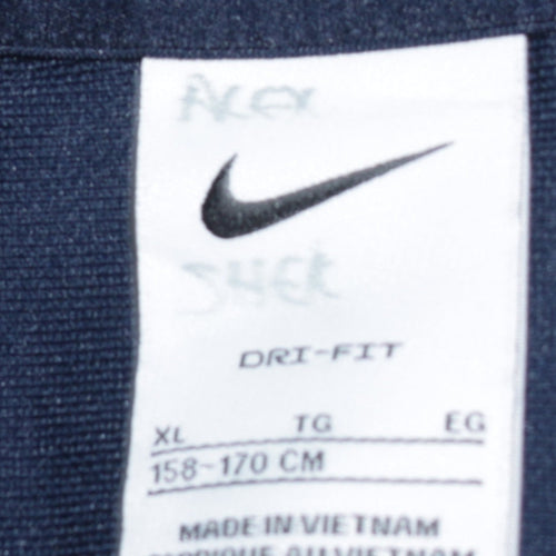 Nike Boys Blue Dri-Fit Full Zip Sweatshirt Jacket XL 158-170cm