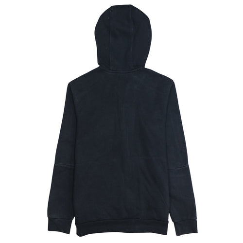 Adidas Boys Black Full Zip Hoodie Size 13-14 Years Fleece Lined Sportswear