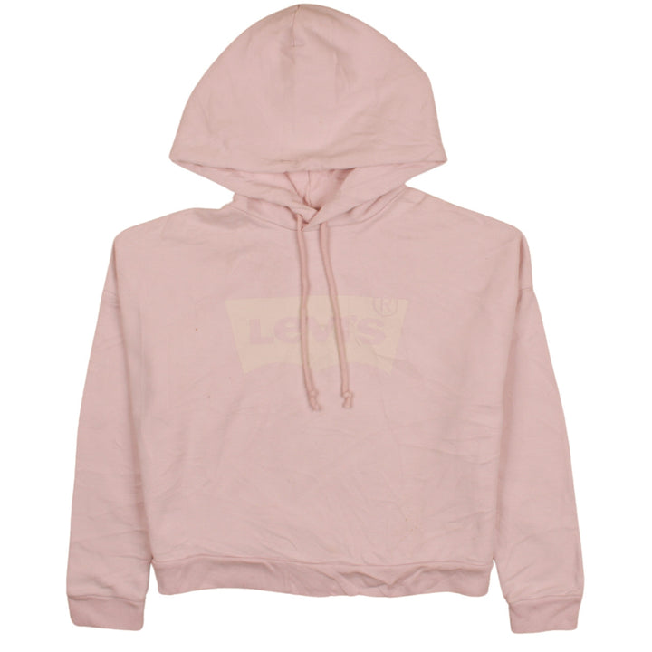 Levi's Womens Pink XS Pullover Hoodie Cotton Blend Casual