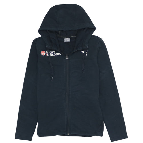 Puma Womens Black Size 10 Full Zip Hoodie Sweatshirt