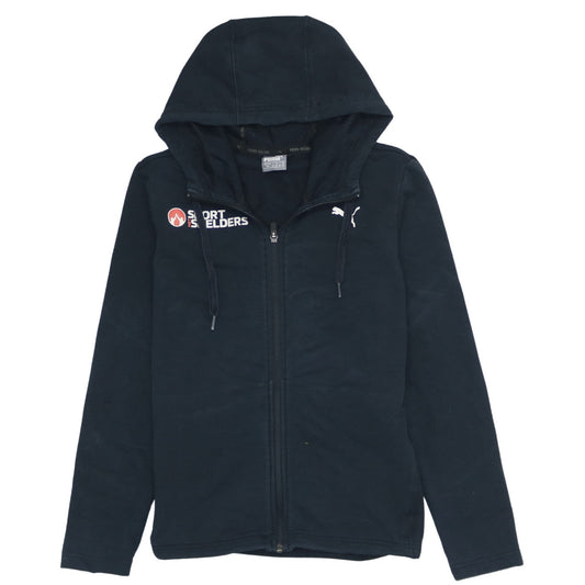 Puma Womens Black Size 10 Full Zip Hoodie Sweatshirt