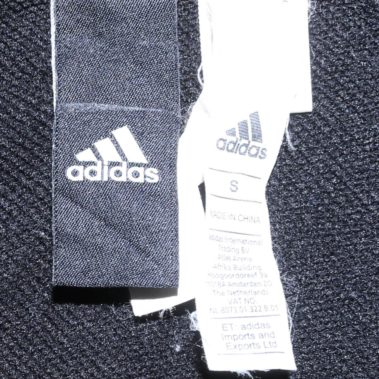 Adidas Men's Black Full Zip Hoodie Small Graphic Print Casual