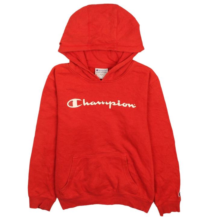 Champion Boys Red Pullover Hoodie 12 Years Fleece Logo Sweatshirt