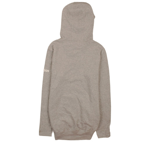 Adidas Women Grey Pullover Hoodie Small Hooded Sweatshirt Casual