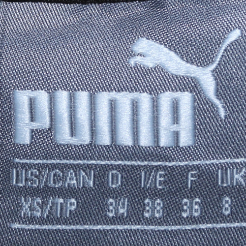 Puma Women's Grey Full Zip Hoodie XS Lightweight Sportswear