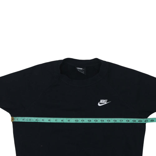 Nike Men's Black Crew Neck Fleece Sweatshirt Size S