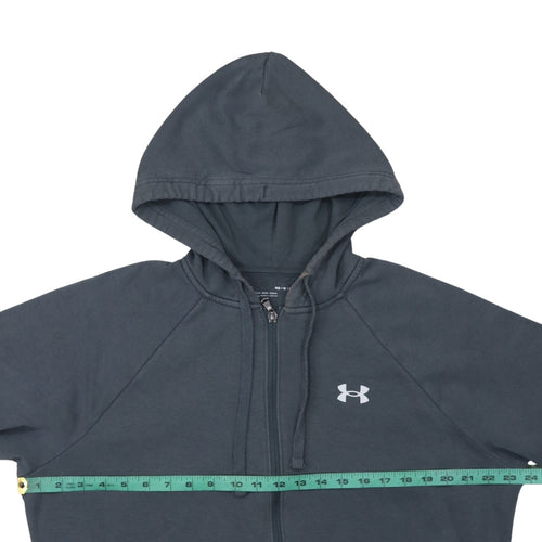 Under Armour Men's Grey Full Zip Hoodie Size M Relaxed Fit