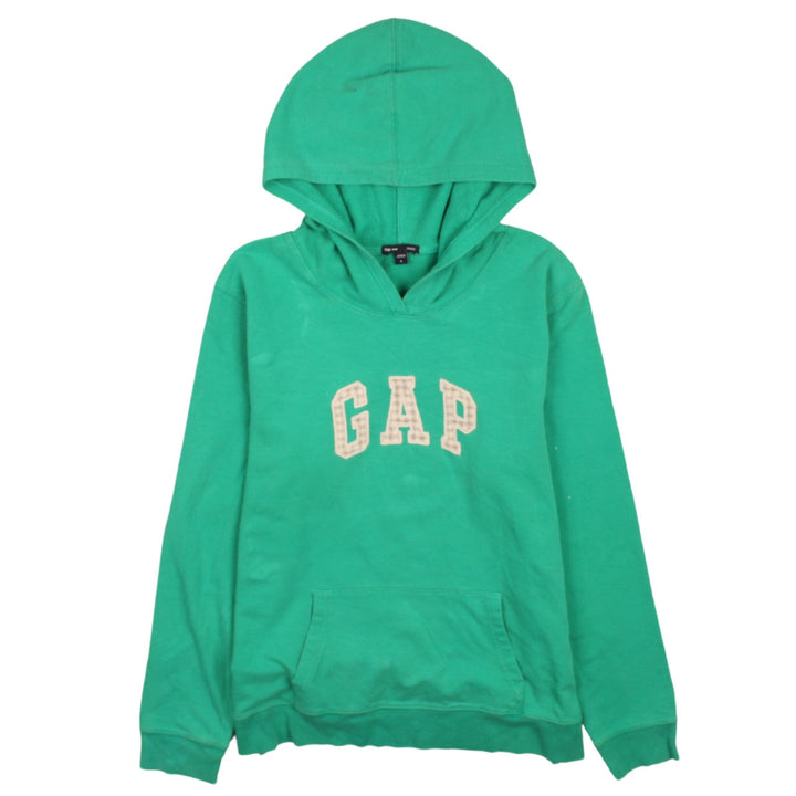 GAP Women Green Pullover Hoodie Sweatshirt Size L Stretch Cotton Blend