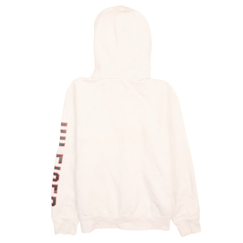 Tommy Hilfiger Men's White Full Zip Logo Hoodie Size M