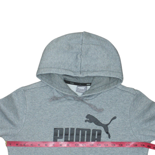 Puma Men's Grey Pullover Hoodie XS Sports Fleece Jumper